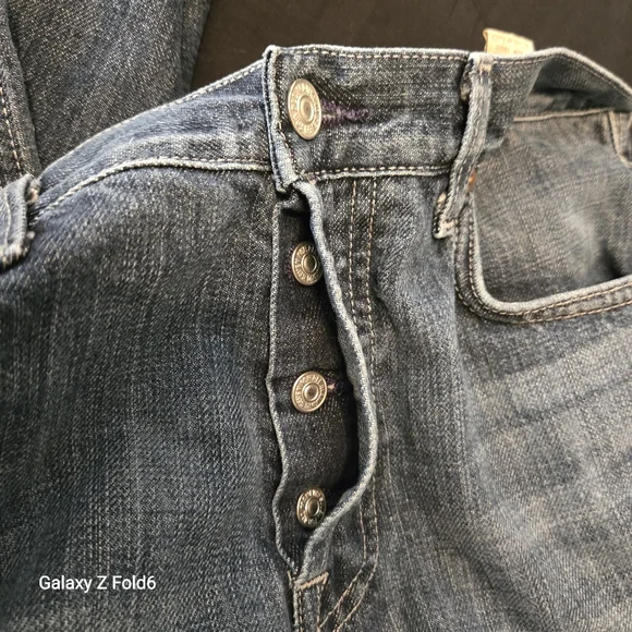 7 For All Mankind Men’s Relaxed Fit Jeans 32x32 Button Fly A Pocket T531061U USA - Picture 8 of 9